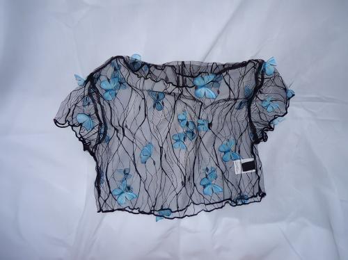 Butterfly Mesh Crop Top